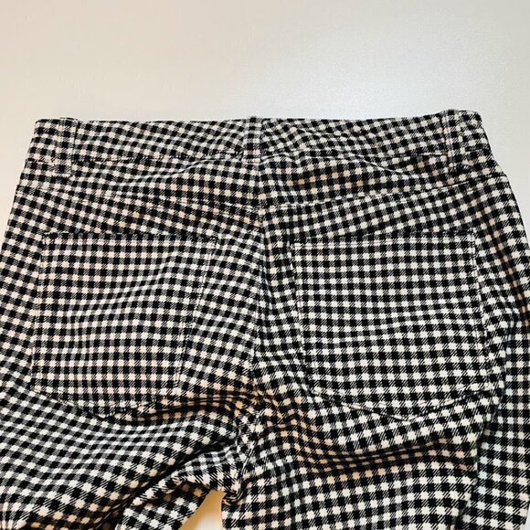 Talbots Pant Trouser Velvet High Waist Straight Leg Plaid Herringbone Winter - Picture 4 of 10